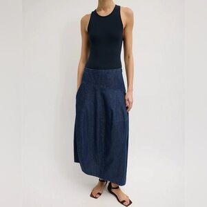 Tibi NWOT Lightweight Denim Asymmetrical Balloon Skirt